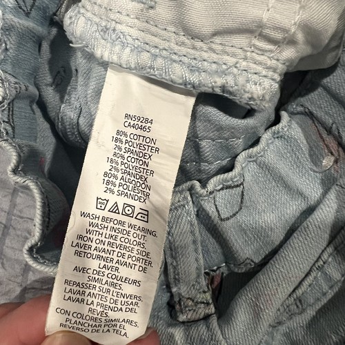 Blue Girls Size 5 Children’s Place Adjustable Straight Jeans LOL Smiley Rainbow - Picture 13 of 13