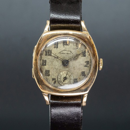 Maximus Lever Watch 9ct Gold Case - Wind Up #56273