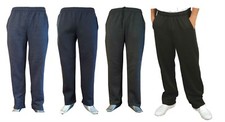 Open Hem 27 length Fleece Jogging Bottoms  Sports Joggers Length Zip Pocket
