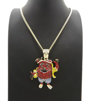 Kool Aid Chain New Ice Bling Kool Aid Pendant With 20
