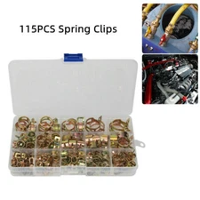 115X 6-22mm Hose Spring Clamps Fastener Part Fuel Water Line Pipe Air Tube Clips