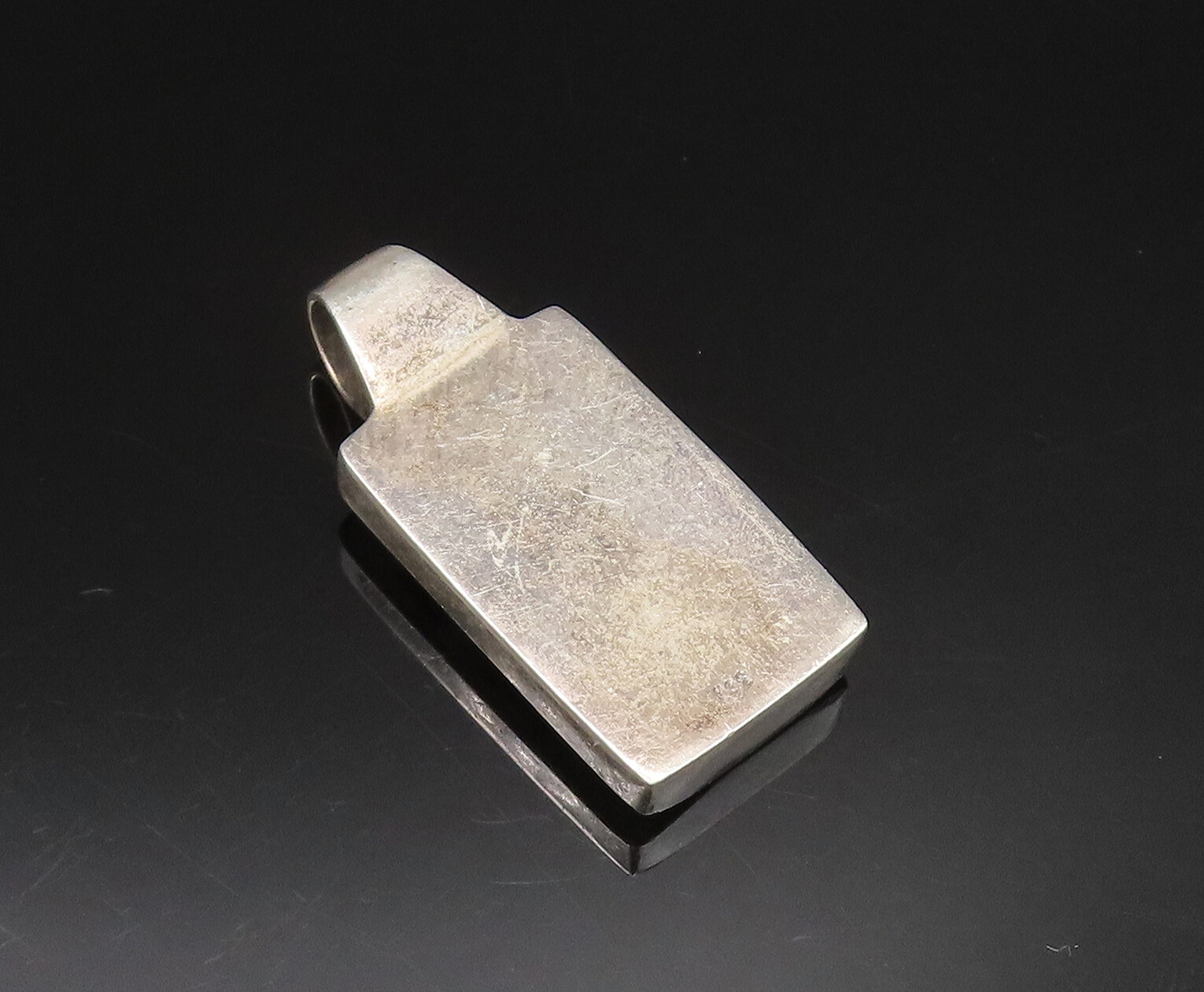 925 Sterling Silver Vintage Rectangle Shell Cunos… - image 5