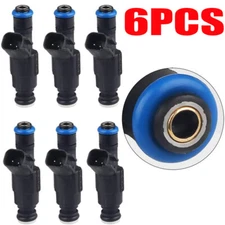 6x Original Bosch OEM 4-hole Fuel Injectors For 99-04 Jeep Cherokee Wrangler 4.0