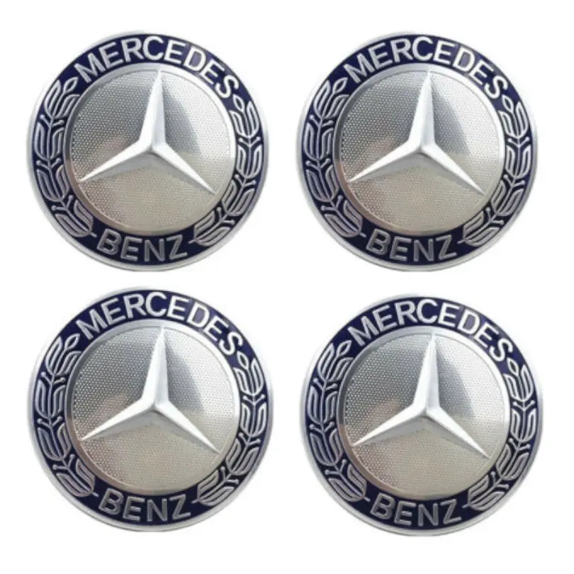 4 Stickers autocollants moyeu de jante Mercedes