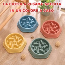 Nobleza Ciotole Per Cani Grandi E Taglia Media, Ciotola Per Cani Anti Ingozzamento, Ciotola Plastica Per Cane Gatto Animali Ciotola Antiscivolo Durevole Ad Alimentazione Lenta, Design A Puzzle, 20 Cm