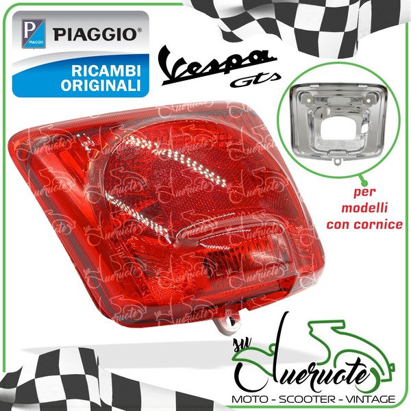 Piaggio Vespa GTS 125/300 GTV 6 SEI Giorni Original RüCklicht Bremsleuchte Stop-image