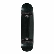 Softrucks Skateboard Indoor Practice Complete 8.0" Black Trucks, Stained Black