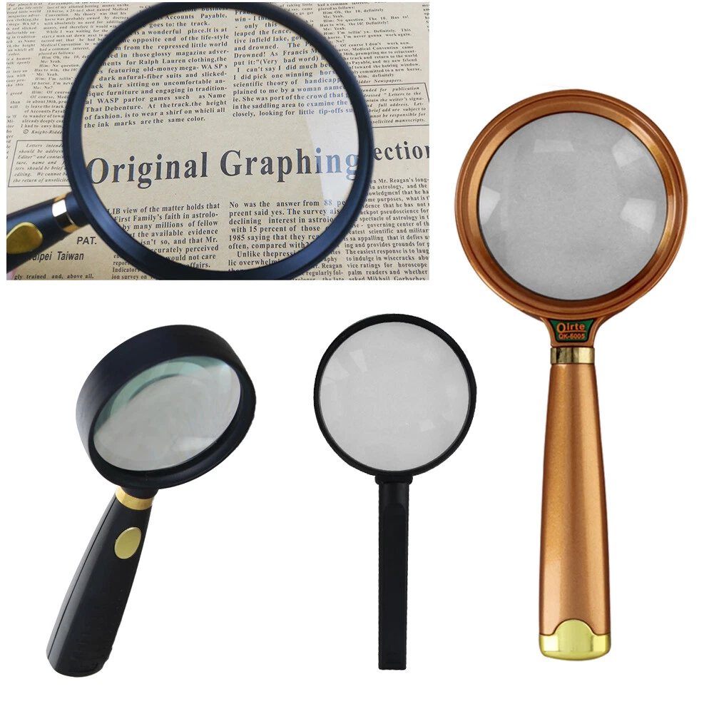 Magnifying glass for reading outlet