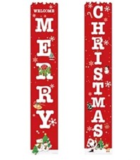 Christmas Decorations 13 x 70 Inch Door Banner Outdoor, Merry Christmas Front