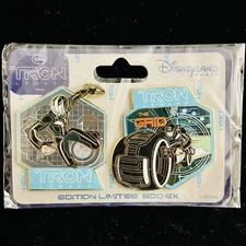 DLP LE 600 Tron Legacy Sam Flynn Lightcycle Power Run Disk Paris DLRP Disney Pin