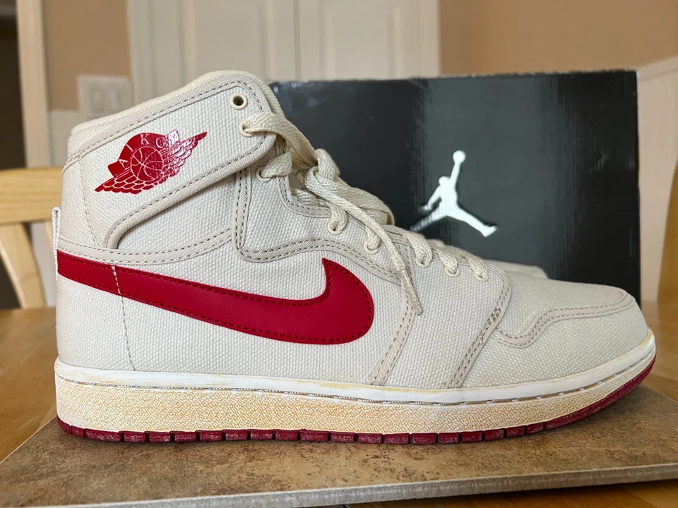 TALLA: 10 JORDAN 1 RETRO KO HI ZAPATOS HOMBRE 2010 402297 161 BLANCO ROJO UNIVERSITARIO Foto 3 de 4