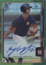 2015 Bowman Draft - Chrome Draft Pick Autographs Kyle Tucker #BCA-KT Green...