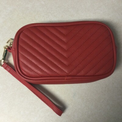 Steve Madden Red Waist Purse Fanny Pack Belt Bag Without Belt