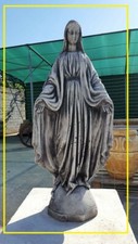 STATUA DA GIARDINO MADONNA IMMACOLATA IN CEMENTO DA  GIARDINO ESTERNO H75CM