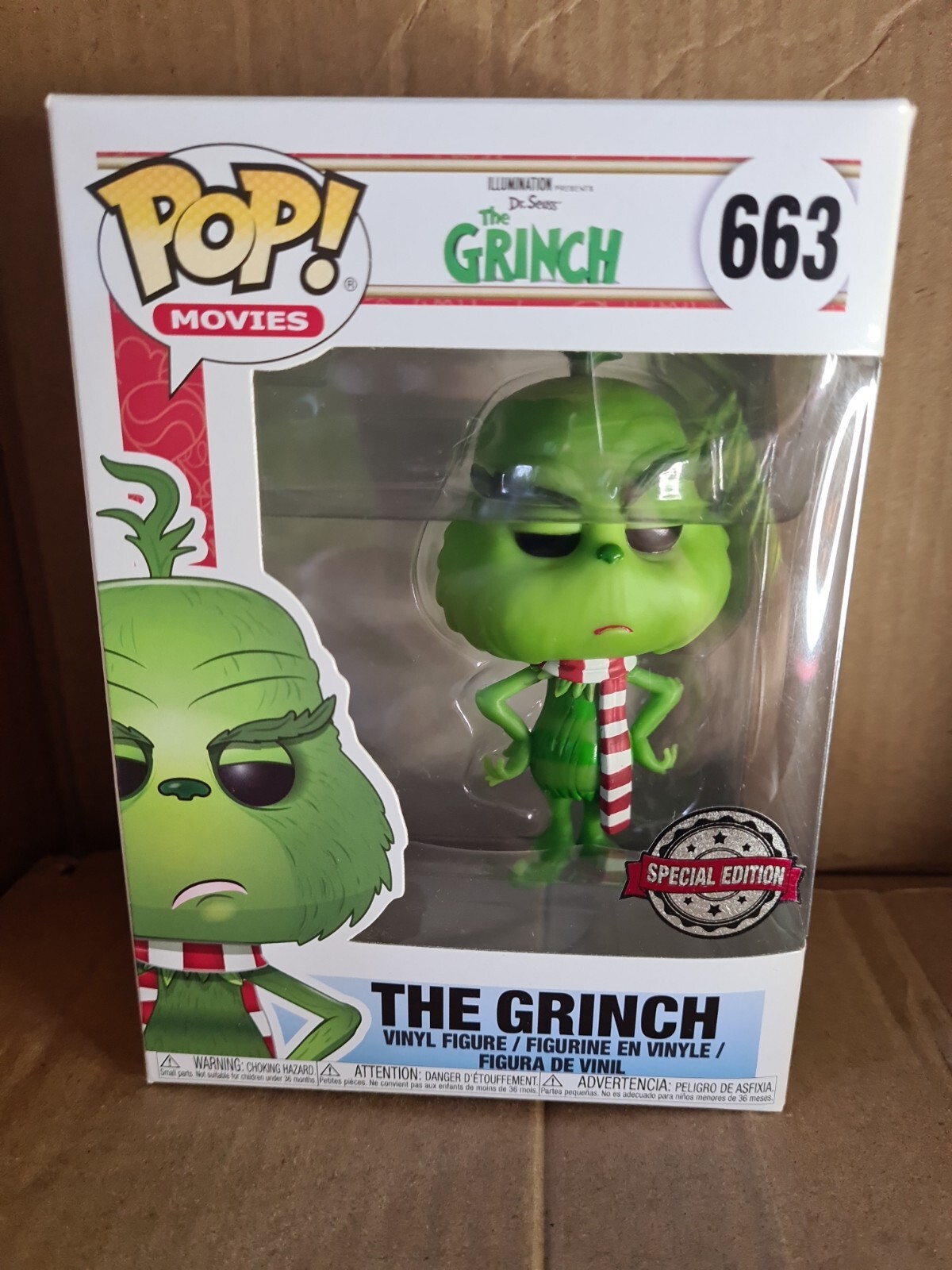 En Oferta Funko Pop! Dr Seuss The Grinch With Scarf Special Edition Vinyl Figure #663