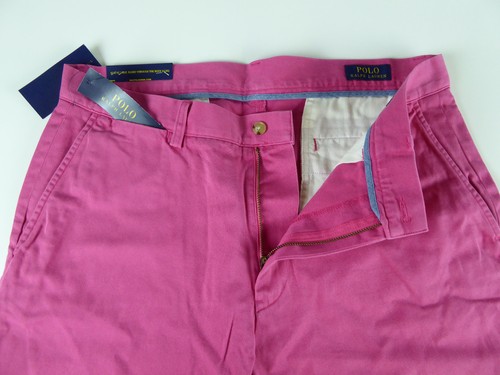 Pantalones cortos de sarga de algodón Polo Ralph Lauren delanteros planos de 9-10" nuevos con etiquetas $75 - $85 - Imagen 74 de 84