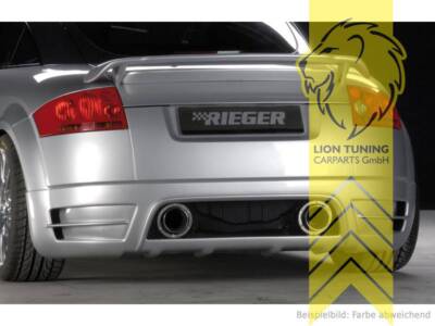 Rieger Heckansatz Heckspoiler Diffusor für Audi TT 8N Coupe Cabrio 
