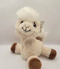 Precious Moments Llama Plush Stuffed Animal Cream Brown Cute NWT