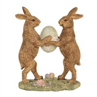 Clayre & Eef 6PR5008 Deko-Kaninchen Braun 11X5X13 Cm