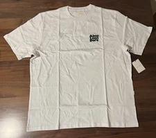 Aime Leon Dore ALD Stacked Logo Short-Sleeve Tee White T-Shirt Men’s Size XL