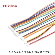 PH2.0mm Electronic Wire 2Pin - 12Pin Single-End Connector Plug Cable 20cm/30cm