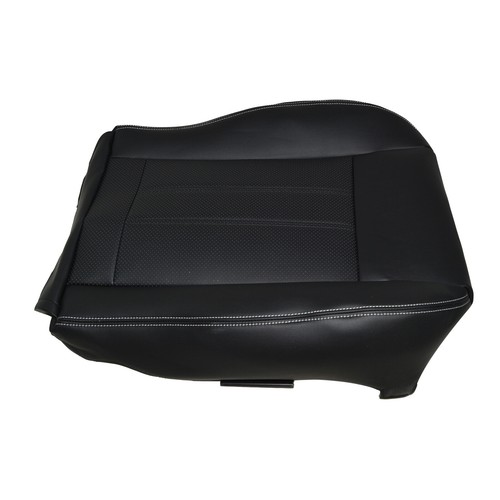 Black For Dodge Grand Caravan 2008 -2020 Front Driver Bottom Leather Seat Cover - Picture 7 of 7