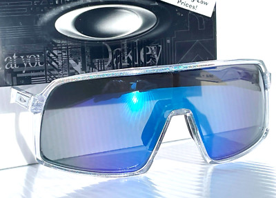 NEW Oakley SUTRO Shiny Moon Dust POLARIZED Galaxy Blue Lens Sunglass 9406