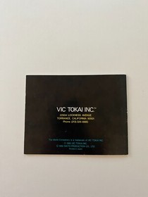 Authentic Nintendo NES Instruction Manual Only Mafat Conspiracy Book