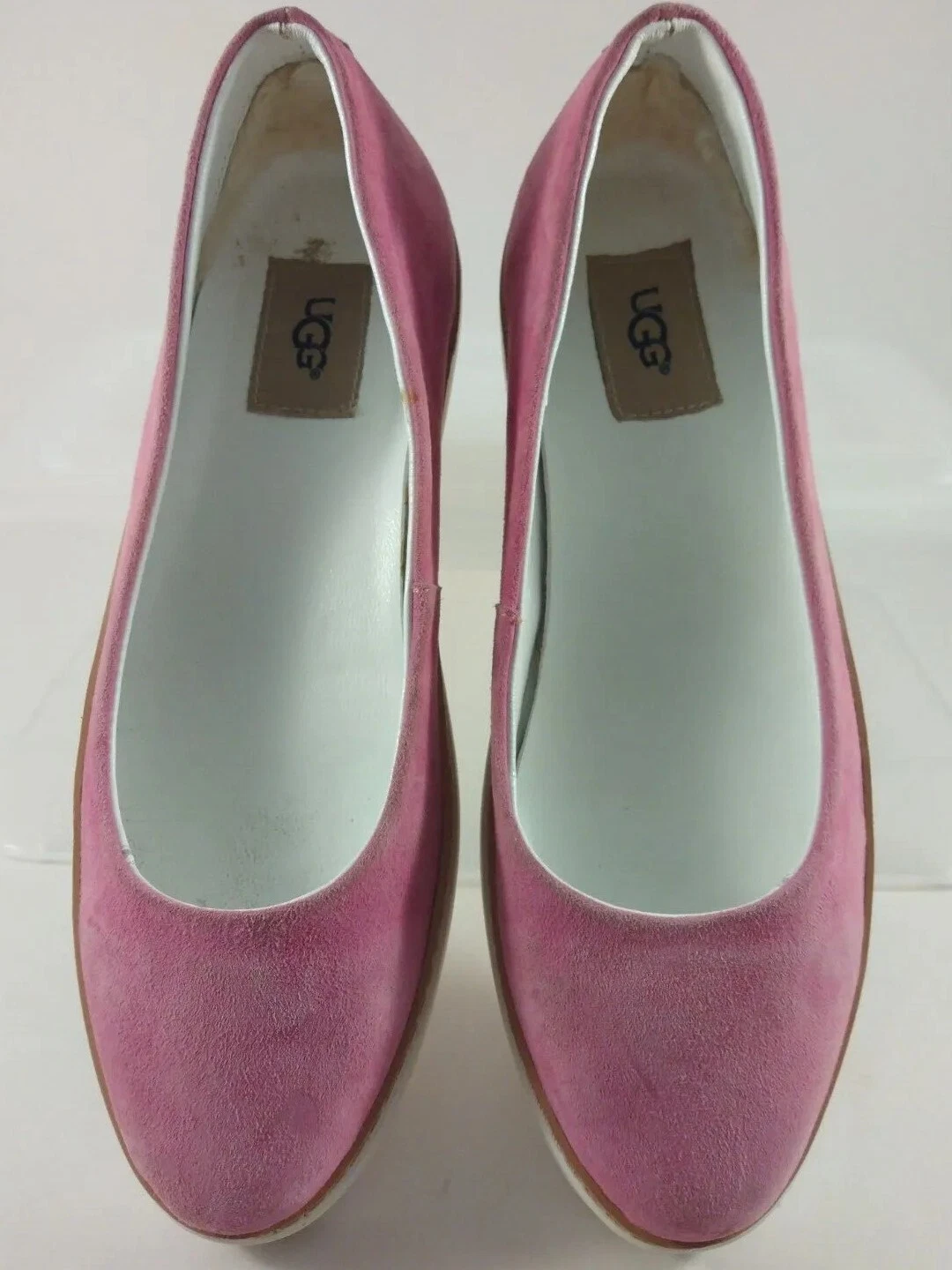 SNEAKER SLIP ON CASUAL UGG AUSTRALIA DONNA KAMMI DIVA ROSA SCAMOSCIATA PIATTA 1013049