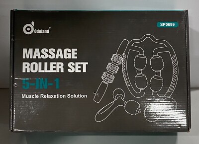 Odoland Foam Roller Set with 360° Trigger Point Massage Roller, Muscle Roller St