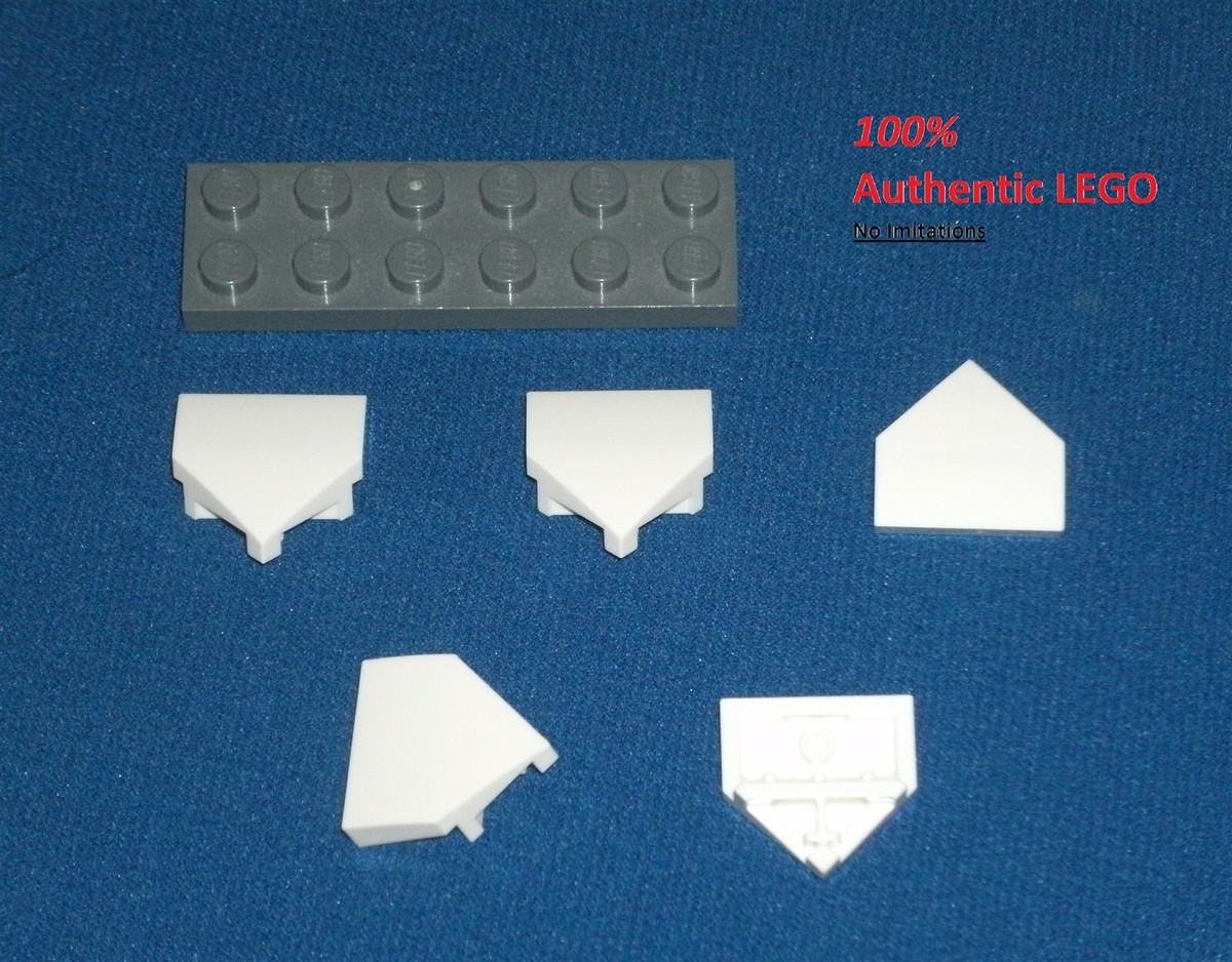 podmini 2個セット　ホワイト LEGO NEW 2x2x0.7 White Wedge with Point 45° (5x) 6301907 Brick