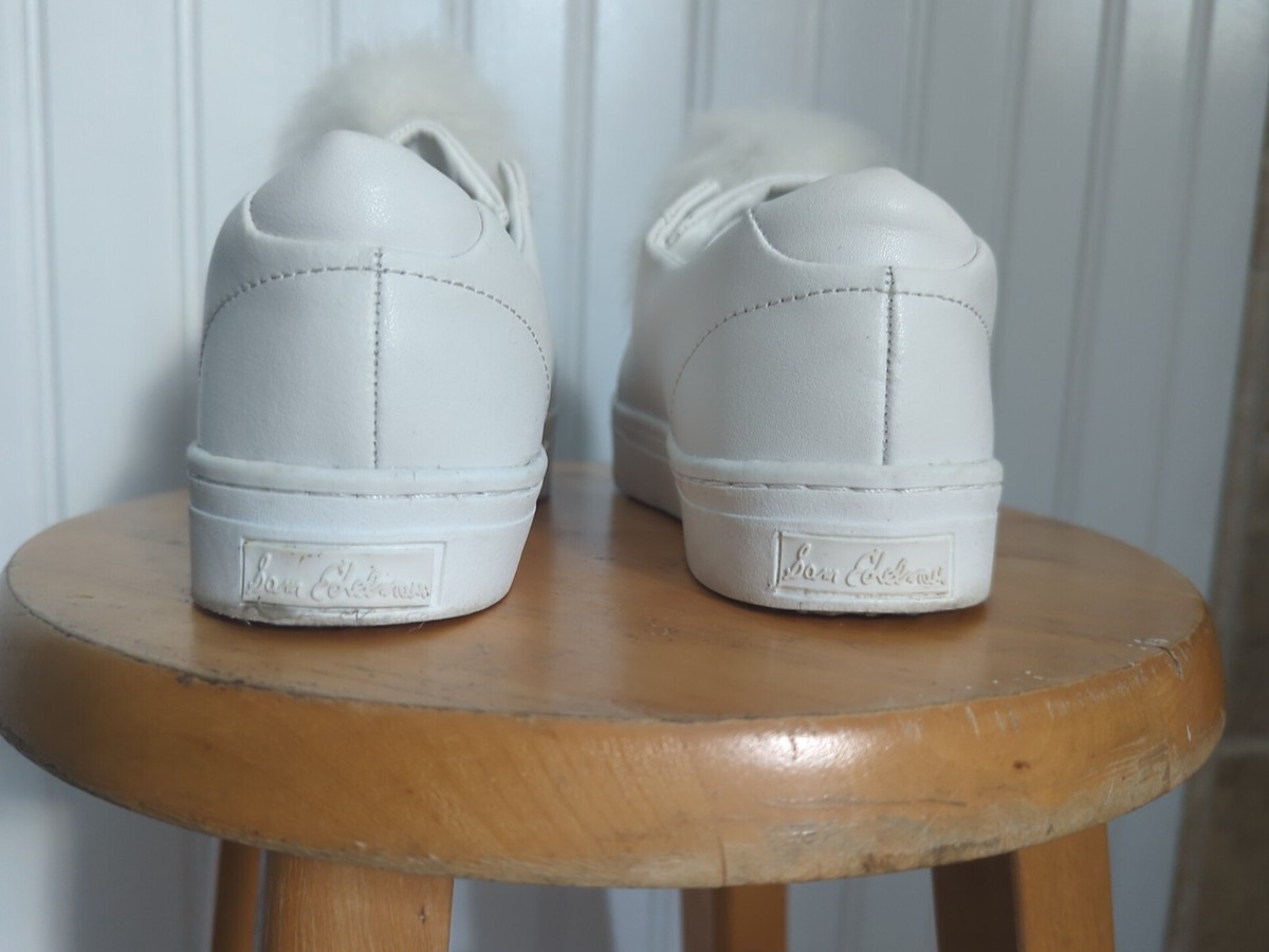 Sam Edelman Leya White Leather Pom Pom Platform Slip On  Sam Edelman  LEYA Pom-pom shoes ✨size 7 ✨37✨ main image 0