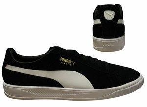 Puma Camurça Ignite Preto Branco Com Cadarço Tênis Masculino Top Baixo  364069 02 B87B | eBay