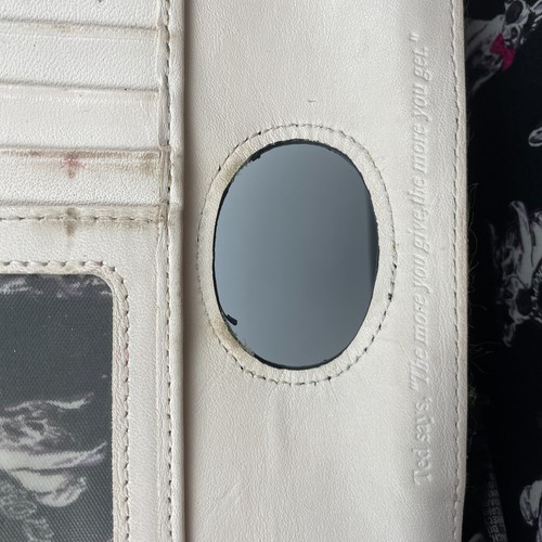 TED BAKER Clutch Purse Black Patent Leather Rose Clasp Wallet Coin Cards Evening - Picture 11 of 12
