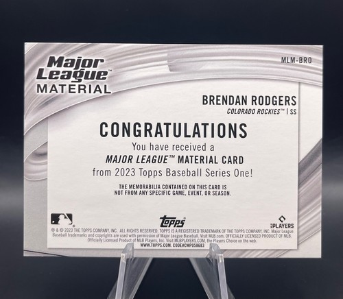 2023 Topps Series 1 & 2 Major League Material Relic MLM - Complete Your Set - Picture 10 of 43