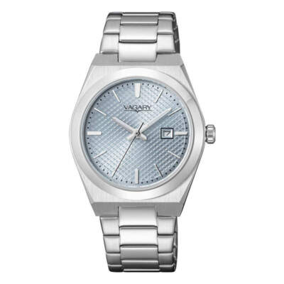 Armbanduhr Nur Zeit Frauen Vagary Timeless Lady Blau IU3-118-75 Etui Und Armen