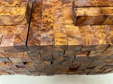 Thuya Burl Pen Blanks Random 5 Piece Package. Average 7/8 x 7/8 x 5-1/2