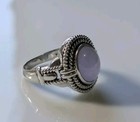 Pranda CNA 925 Sterling Lavender Jade Oval Statement Ring Thailand Size 10 — photo 5