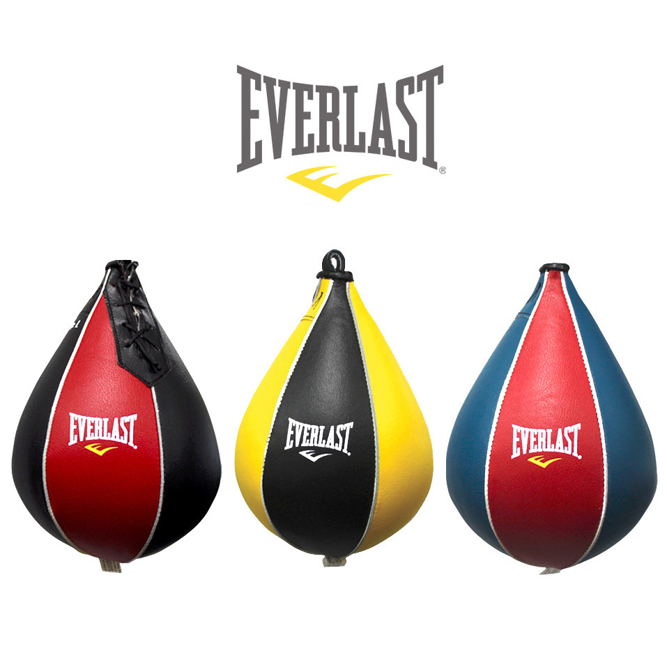 New Everlast Original Leather Boxing Speed Bag Reflex Training MMA