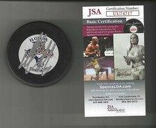 Aleksander Barkov Signed Florida Panthers Trench Puck JSA COA