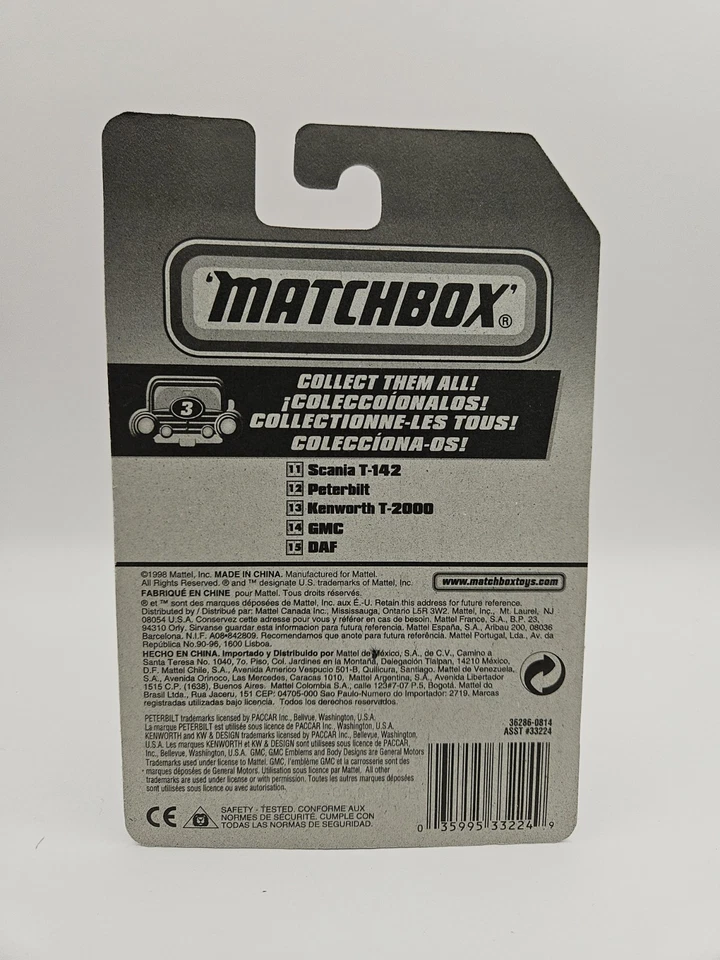 Matchbox - #15 - DAF 3300  - Series 3 - #36286 - 1999 - BNIB - Image 2 of 2