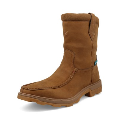 TWISTED X 9'' Ultra Lite 11 D Work Boot BARNSHIELD WATERPROOF SOFT TOE SIDE ZIP