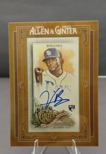 2022 Topps Allen & Ginter - Framed Mini Autographs Vidal Brujan #MA-VB (AU, RC)