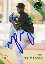 J.P. Massey Signed IP 2024 Greensboro Grasshoppers Card #21 Pittsburgh Pirates!