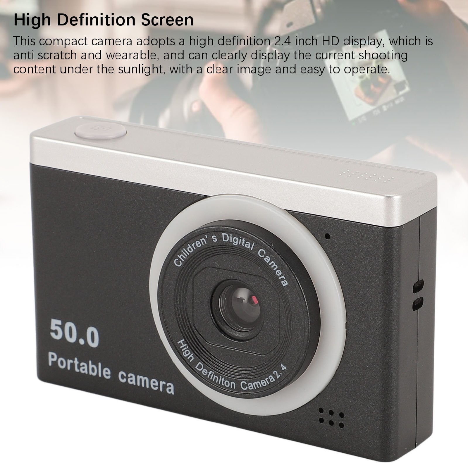 Digital Camera 40MP 1080P 2.4 Inch Screen 8x Digital Zoom Front Rear Dual Lens