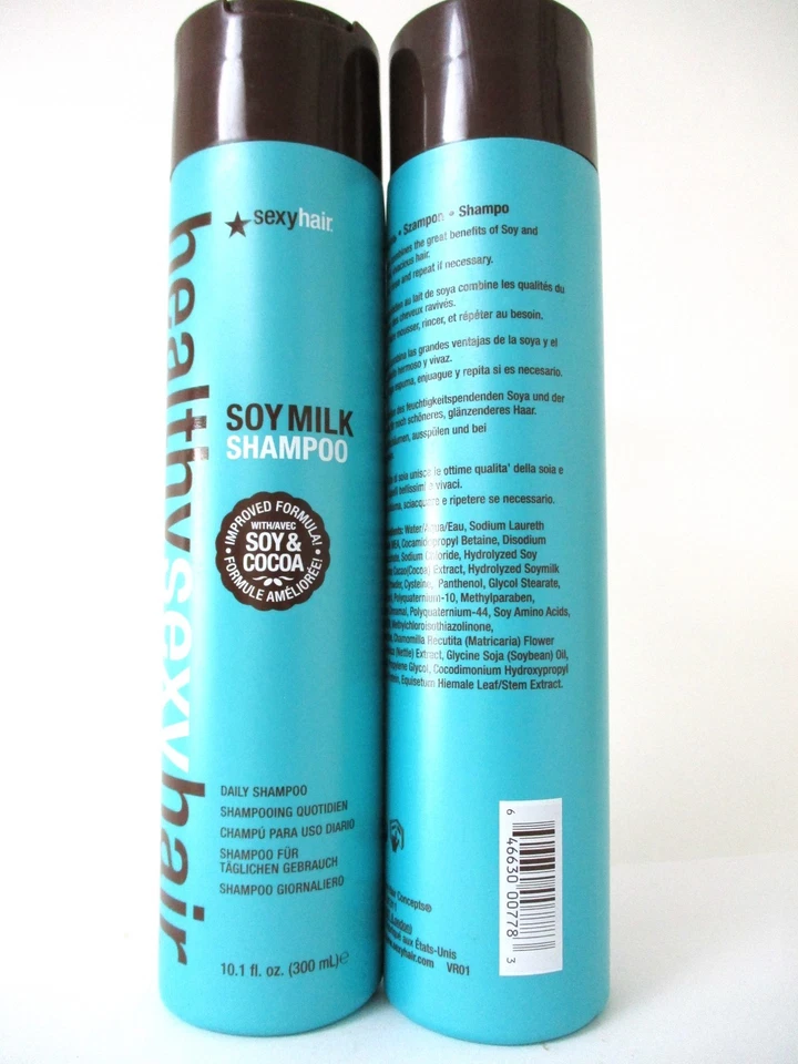 SEXY HAIR Healthy Soy Milk Daily Shampoo 10.1 Oz Pack of 2 - Image 2 of 2