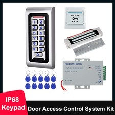 Access Control System Waterproof RFID Keypad Magnetic Lock DC12V Power Supply