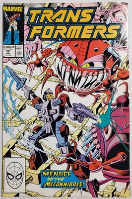 TRANSFORMERS #52 FIRST PRINTING! 1989 MARVEL COMICS LOWER PRINT RUN! MECANNIBALS
