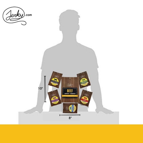 Beef Jerky Combo - Featuring Flavors Hot, Teriyaki, Original, Sweet & Spicy, ... - 第 8/9 張圖片