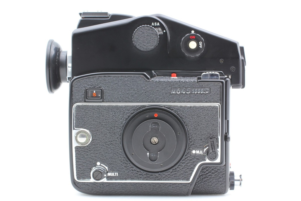 【動作〇】MAMIYA M645 1000S SEKOR-C 80mm F2.8 N MINT w/Grip] Mamiya M645 1000S Camera + Sekor C 80mm f2.8